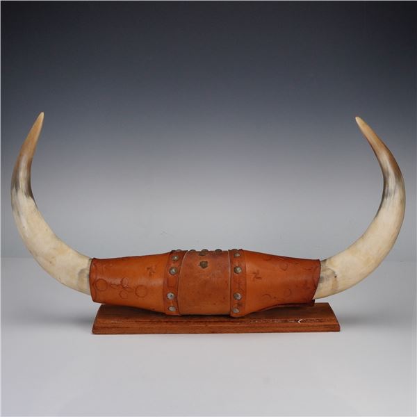 Western Americana Mounted Steer Horns