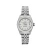 Image 2 : Rolex Ladies Stainless Steel Silver Index Dial Engine Turn Bezel Jubilee Band Da