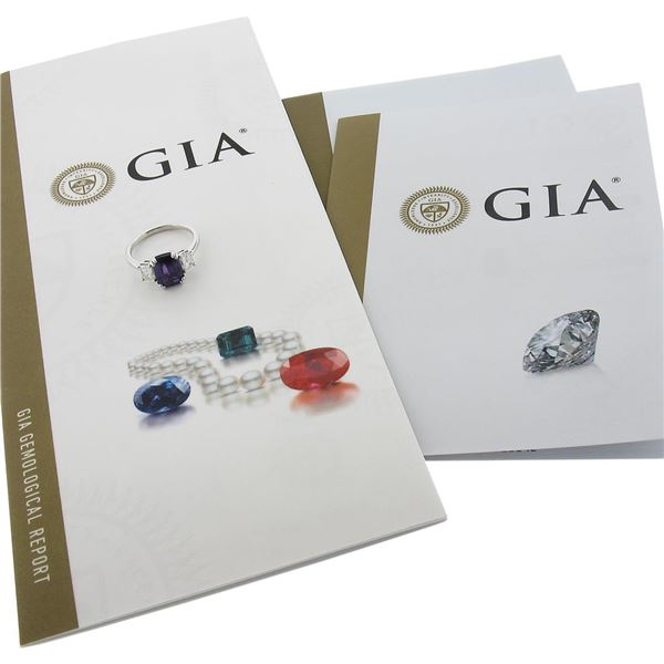 NEW Platinum 3.92 ctw GIA NO HEAT Purple Sapphire & Diamond Engagement Ring