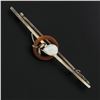 Image 2 : Antique Victorian 9K Gold Round Ring Carnelian w/ Pearl Flower Bar Pin Brooch