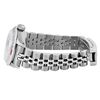 Image 7 : Rolex Ladies Stainless Steel Silver Index Diamond And Ruby Rolex Date Wristwatch