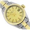 Image 1 : Rolex Ladies Two Tone Gold And Steel Champagne Dial Oyster Band Watch With Rolex