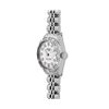 Image 3 : Rolex Ladies Stainless Steel Silver Diamond and 18K Gold Pyramid and Diamond Bez