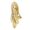 Image 5 : Antique Victorian 14k Yellow Gold Infinity Love Knot Brooch w/ Old Cut Diamond