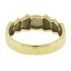 Image 2 : Estate Solid 14K Yellow Gold Polished Finish Stackable Pyramid Style Band Ring