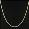 Image 1 : Elegant Yellow Gold 20" 4.3mm Polished Flat Cuban Curb Link Chain Necklace