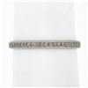 Image 1 : Antique 18k White Gold Detailed Wheat Work w/ Milgrain Sides Stack Band Ring