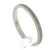 Image 4 : Antique 18k White Gold Detailed Wheat Work w/ Milgrain Sides Stack Band Ring