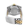 Image 9 : Rolex Mens Two Tone Sapphire Factory Champagne Diamond Dial Fluted Bezel Datejus