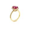 Image 3 : 2.85 ctw Ruby & Diamond Ring - 14KT Yellow Gold