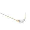 Image 4 : 14kt TT Diamond Necklace 5 @ 1.00 cts