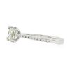 Image 6 : NEW 14k White Gold 1.12 ctw GIA Princess Cut Diamond Solitaire Engagement Ring