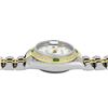 Image 6 : Rolex Ladies Quickset 2Tone 18K Diamond And Emerald Datejust Wristwatch With Rol