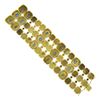 Image 2 : Vintage 18k Yellow Gold Turquoise & Black Enamel Work 1.9mm Wide 3 Row Bracelet