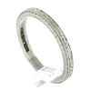 Image 1 : Antique 18K White Gold 2.3mm Crisp Scroll Work Eternity Stackable Band Ring