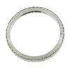Image 2 : Antique 18K White Gold 2.3mm Crisp Scroll Work Eternity Stackable Band Ring