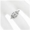 Image 3 : Antique Art Deco Platinum .62 ctw Old European Diamond Engagement or Promise Rin