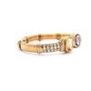 Image 2 : 18KT Yellow Gold 9.26 ctw Amethyst, Citrine & Diamond Flex Bangle Bracelet