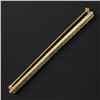 Image 1 : Antique Solid 14K Yellow Gold Rectangular Textured Work Bar Pin Brooch