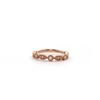 Image 1 : 14kt RG Stack Diamond Ring