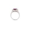 Image 5 : Fashion Pink Tourmaline & Diamond Halo Ring