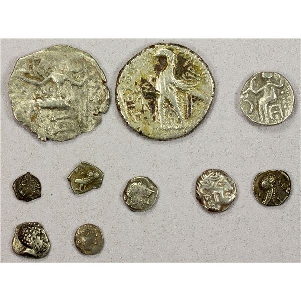 ARABIA: LOT of 10 silver coins