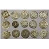 Image 1 : SASANIAN KINGDOM: LOT of 15 silver drachms