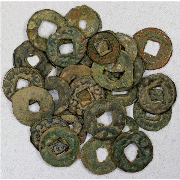 SEMIRECH'E: LOT of 28 copper cash