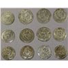 Image 1 : TABARISTAN: LOT of 12 silver half drachms