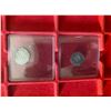 Image 1 : FATIMID: LOT of 2 silver 1/2 dirhams