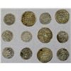 Image 1 : ABBASID OF YEMEN: LOT of 12 silver sudaysis (1/6 dirham)
