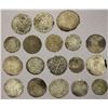 Image 2 : RASULID: LOT of 19 silver dirhams