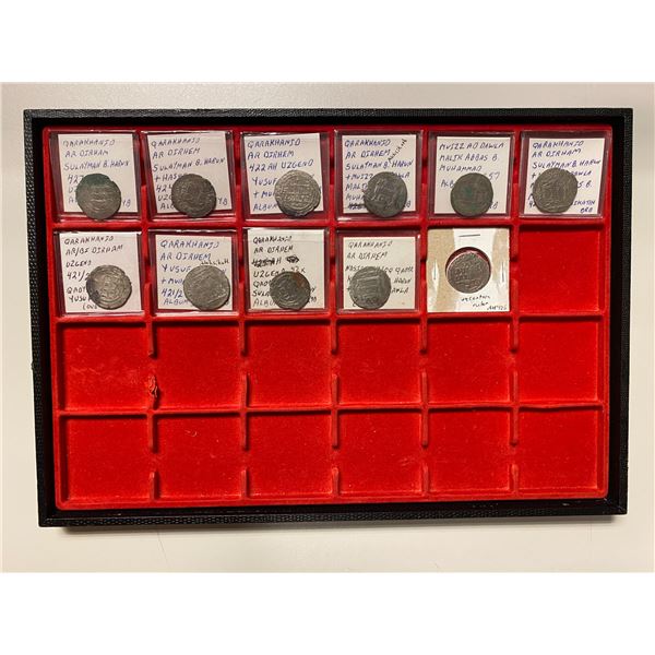 QARAKHANID: LOT of 11 silver dirhams