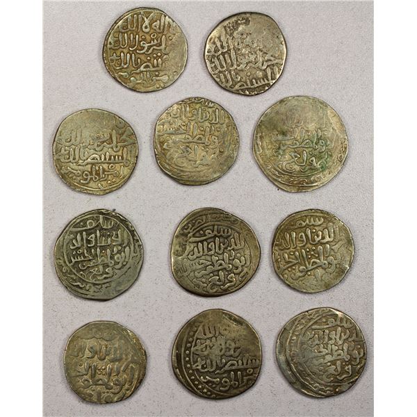 QARLUGHID: al-Hasan Qarlugh, 1224-1249, LOT of 11 silver tankas