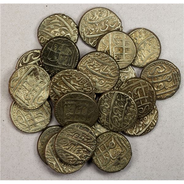 DURRANI: Taimur Shah, 1772-1793, LOT of 22 silver rupees