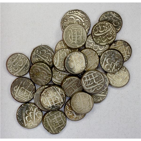 DURRANI: Mahmud Shah, in Herat, 1801-1829, LOT of 29 silver rupees
