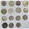 Image 2 : DURRANI: Shah Shuja', 2nd reign, 1803-1809, LOT of 14 silver rupees & one copper falus