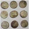 Image 1 : DURRANI: Kamran Shah, 1829-1842, LOT of 9 silver rupees