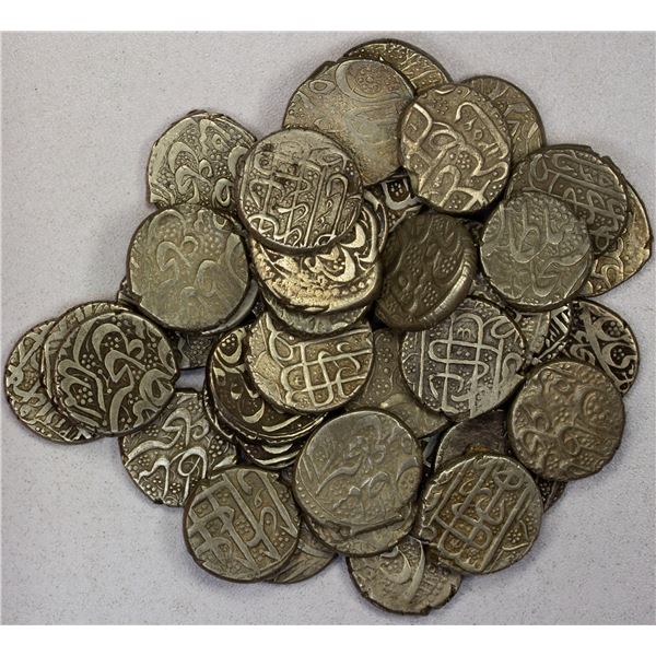 DURRANI: Shah Shuja', 5th reign, 1839-1842, LOT of 40 silver rupees