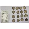 Image 2 : DURRANI: SET of 16 silver rupees