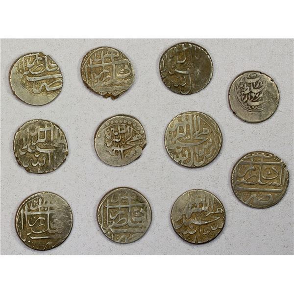 ALIKOZAY: LOT of 11 silver qirans