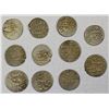 Image 2 : ALIKOZAY: LOT of 11 silver qirans