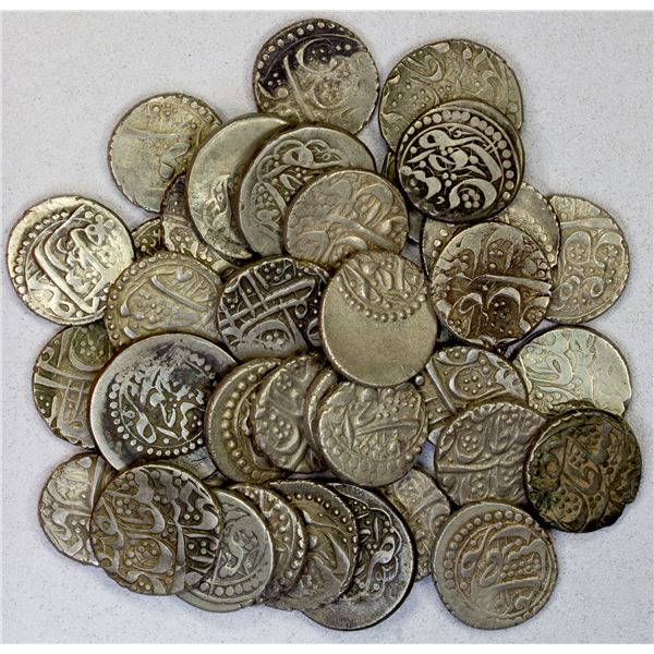 BARAKZAI: Kohandil Khan, 1830-1839 & 1843-1855, LOT of 38 silver coins