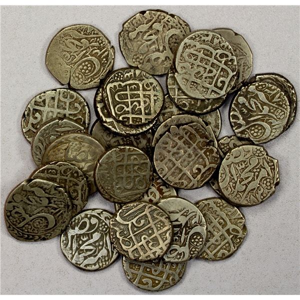 BARAKZAI: Muhammad Afzal, 1866-1867, LOT of 27 silver rupees