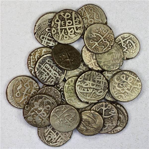 BARAKZAI: Muhammad Ya'qub, 1879-1880, LOT of 25 silver coins