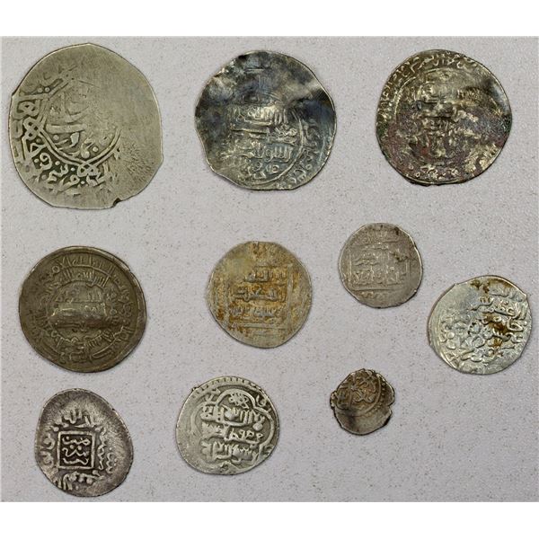 MEDIEVAL ISLAMIC: LOT of 10 silver coins