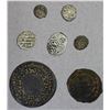 Image 1 : MEDIEVAL ISLAMIC: LOT of 2 copper & 5 tiny silver coins