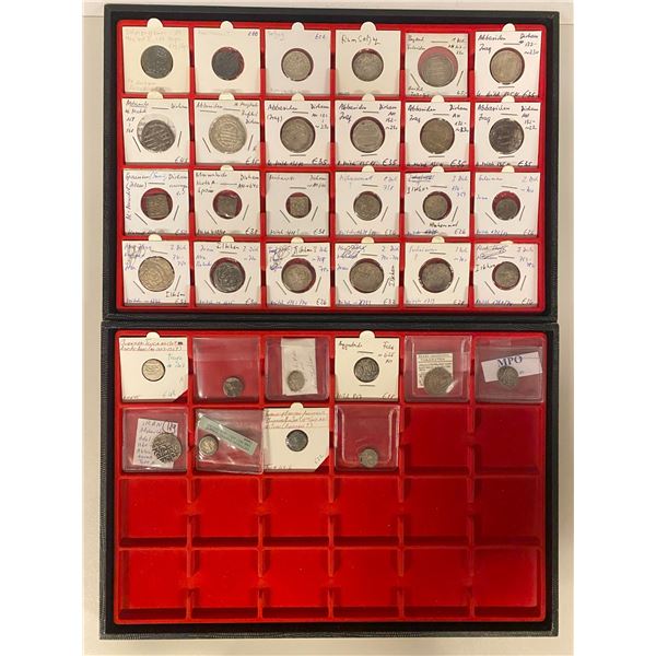 MEDIEVAL ISLAMIC: LOT of 34 silver coins