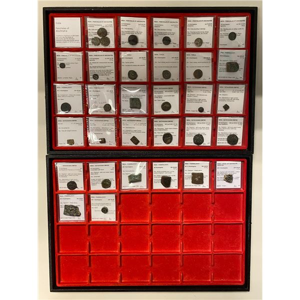 ANCIENT INDIA: LOT of 33 copper coins