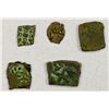 Image 2 : ANCIENT INDIA: LOT of 5 unidentified copper coins